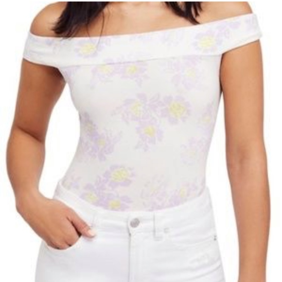 Free People So Much Off The Shoulder Bodysuit - Picture 1 of 7